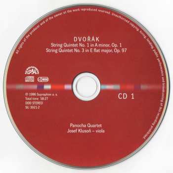 4CD/Box Set Antonín Dvořák: Chamber Works - Piano Quartets & Quintets - String Quintets & Sextet
