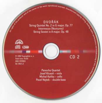 4CD/Box Set Antonín Dvořák: Chamber Works - Piano Quartets & Quintets - String Quintets & Sextet