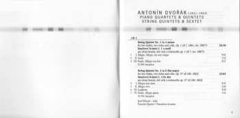 4CD/Box Set Antonín Dvořák: Chamber Works - Piano Quartets & Quintets - String Quintets & Sextet