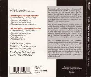 CD Antonín Dvořák: Concerto Pour Violon Et Orchestre Op.53 • Trio Op.65 DIGI