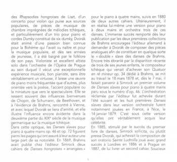 CD Antonín Dvořák: Danses Slaves Opus 46 Et 72