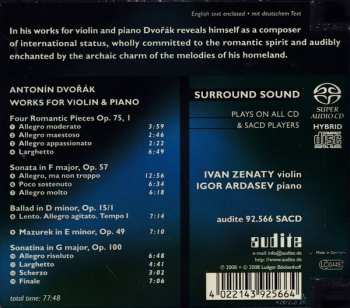 SACD Antonín Dvořák: Works For Violin & Piano