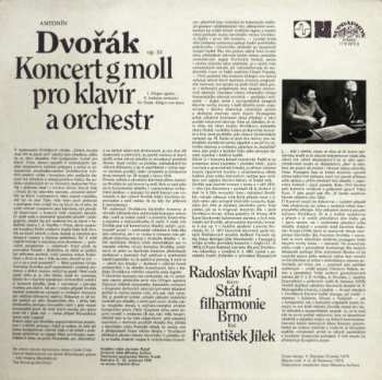 LP Antonín Dvořák: Koncert G Moll Pro Klavír A Orchestr