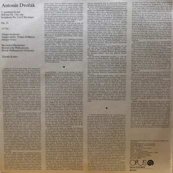 LP Antonín Dvořák: Opus 10- Symfónia 3 Es Dur