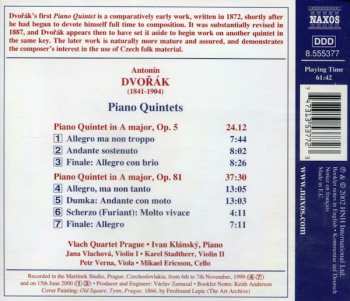 CD Antonín Dvořák: Piano Quintets Opp. 5 And 81