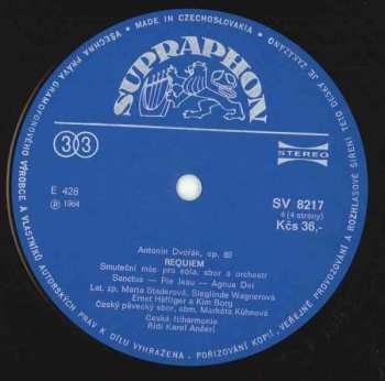 2LP Antonín Dvořák: Requiem