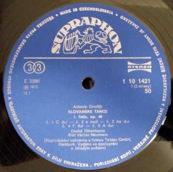 2LP Antonín Dvořák: Slovanské Tance / Česká Suita