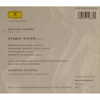 2CD Antonín Dvořák: Stabat Mater