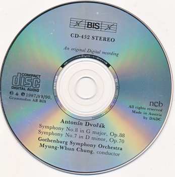 CD Antonín Dvořák: Symphonies 7 & 8