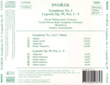 CD Antonín Dvořák: Symphony No. 1 • Legends Op.59 Nos. 1-5