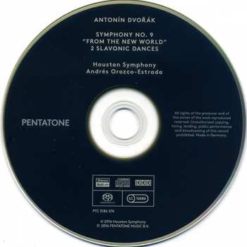 SACD Antonín Dvořák: Symphony No. 9 "From The New World" / 2 Slavonic Dances