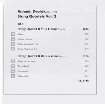 2CD Antonín Dvořák: String Quartets Vol. 3
