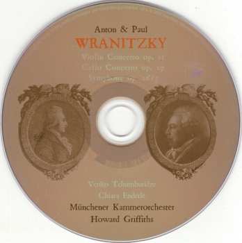 CD Antonín Vranický: Violin Concerto Op. 11 • Cello Concerto Op. 25 • Symphony Op. 16/3