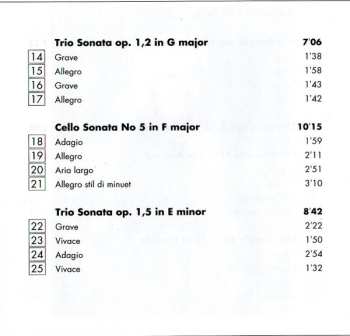 CD Antonio Caldara: Trio Sonatas - Cello Sonatas 