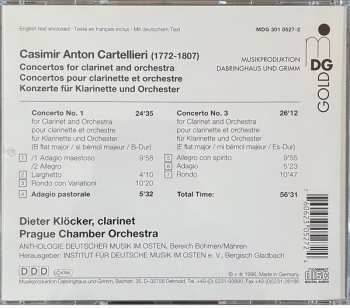 CD Prague Chamber Orchestra: Concertos For Clarinet And Orchestra (B Flat Major / E Flat Major)