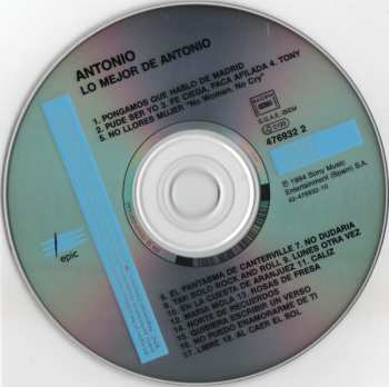 CD Antonio Flores: Pongamos Que Hablo De Madrid (Lo Mejor De Antonio)