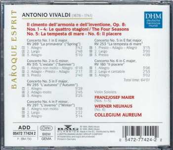 CD Antonio Vivaldi: Le Quattro Stagioni / La Tempesta Di Mare / Il Piacere