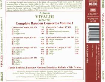CD Antonio Vivaldi: Complete Bassoon Concertos Volume 1