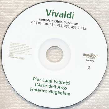 3CD Antonio Vivaldi: Complete Oboe Concertos