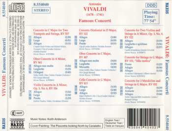CD Antonio Vivaldi: Famous Concerti for Two Trumpets, Oboe, Violins, Cello, Mandolins