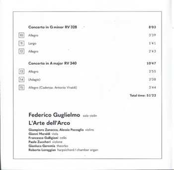 CD Antonio Vivaldi: Violin Concertos "Per Pisendel"