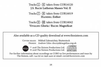 CD Johann Sebastian Bach: Gloria; Mass In C Major