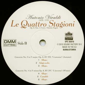 LP Antonio Vivaldi: Le Quattro Stagioni The Four Seasons