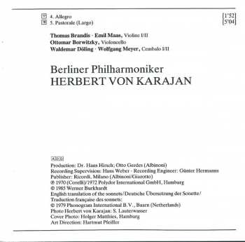 CD Berliner Philharmoniker: Le Quattro Stagioni = Die Vier Jahreszeiten = The Four Seasons / Adagio / Weihnachtskonzert = Christmas Concerto