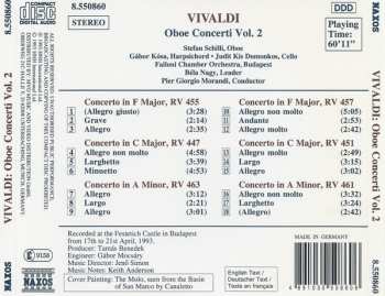 CD Antonio Vivaldi: Oboe Concerti, Vol. 2