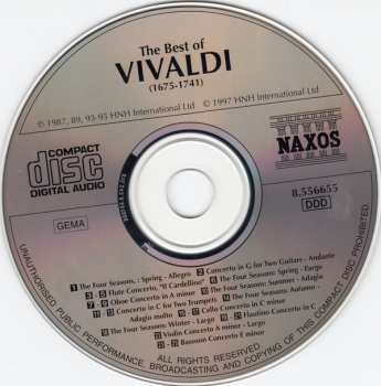 CD Antonio Vivaldi: The Best Of Vivaldi