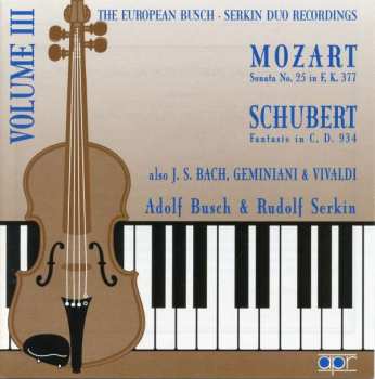 CD Rudolf Serkin: The European Busch-Serkin Duo Recordings - Volume 3
