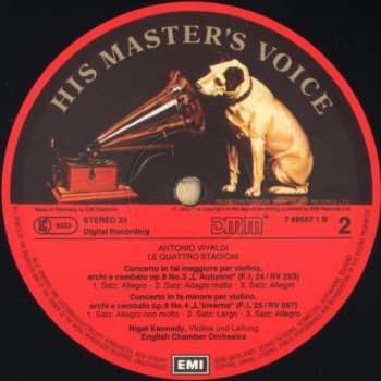 LP Antonio Vivaldi: The Four Seasons = Le Quattro Stagioni = Die Vier Jahreszeiten = Les Quatre Saisons