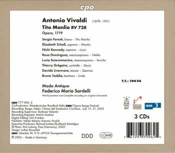 3CD/Box Set Antonio Vivaldi: Tito Manlio