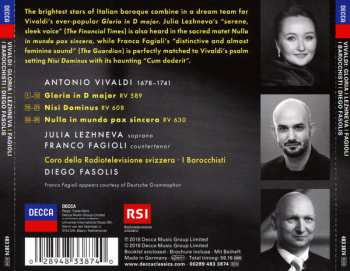 CD Antonio Vivaldi: Vivaldi: Gloria; Nisi Dominus; Nulla in Mundo Pax Sincera