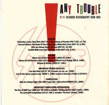 3CD Any Trouble: The Complete Stiff Recordings 1980-1981