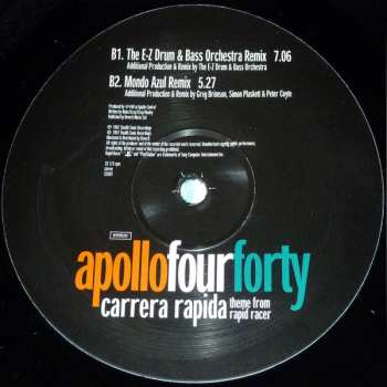 LP Apollo 440: Carrera Rapida (Theme From Rapid Racer)