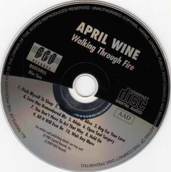 2CD April Wine: Animal Grace / Walking Through Fire