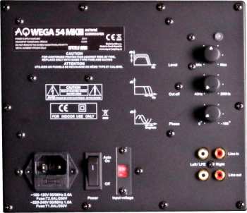 Hi-Fi AQ Wega 54 MKIII subwoofer Černý jasan