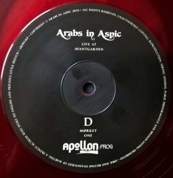 2LP Arabs In Aspic: Live At Avantgarden LTD | CLR