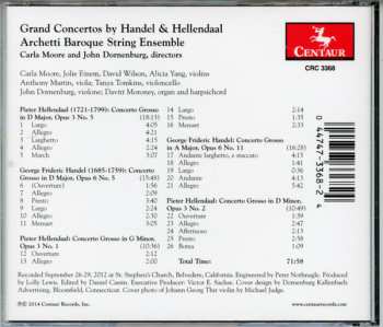 CD Archetti Baroque String Ensemble: Grand Concertos By Handel & Hellendaal