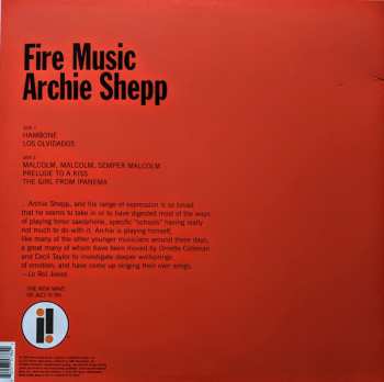 LP Archie Shepp: Fire Music