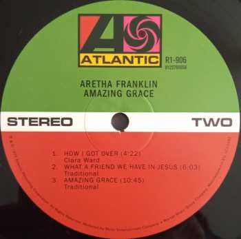 2LP Aretha Franklin: Amazing Grace