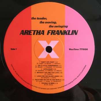 LP Aretha Franklin: The Tender, The Moving, The Swinging Aretha Franklin