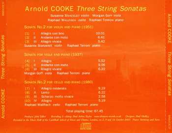CD Arnold Cooke: The String Sonatas