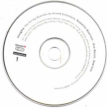 2CD Arnold Schoenberg: Insight: The String Quartets by Arnold Schönberg