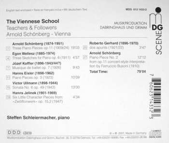 CD Arnold Schoenberg: The Viennese School - Teachers & Followers 1. Viennese Followers