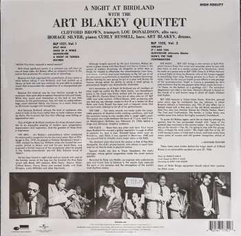 LP Art Blakey Quintet: A Night At Birdland Volume 1