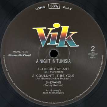LP Art Blakey & The Jazz Messengers: A Night In Tunisia