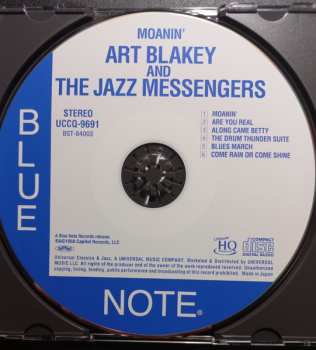 CD Art Blakey & The Jazz Messengers: Moanin' LTD