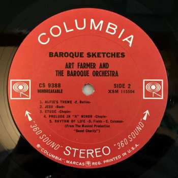 LP Art Farmer: Baroque Sketches